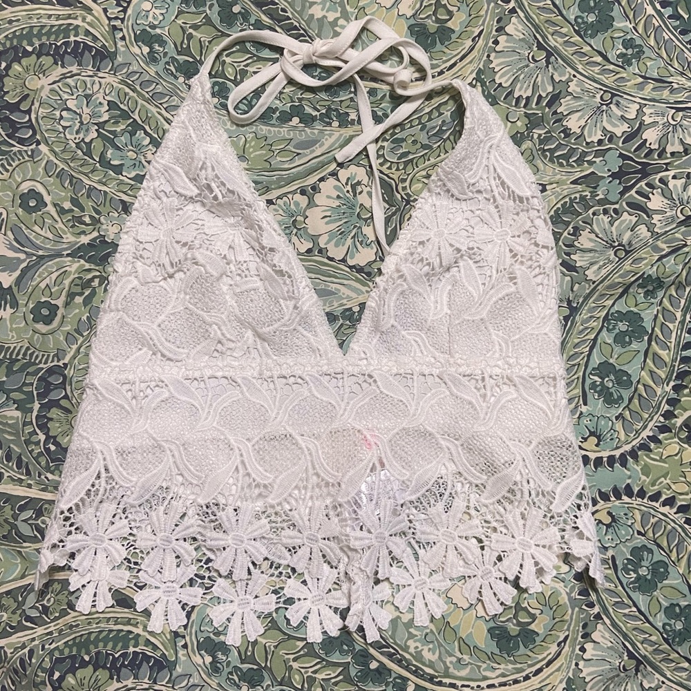 Lace crop top